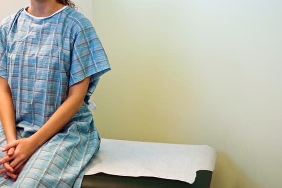 photo of patient waiting on examination table